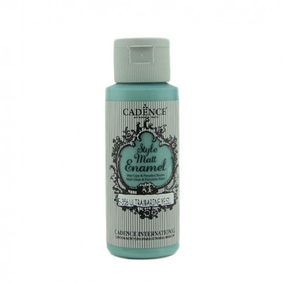 Витражные краски для стекла Cadence, матовые Style Matt Enamel, 59 мл/ - № 356, Ультрамарин зеленый