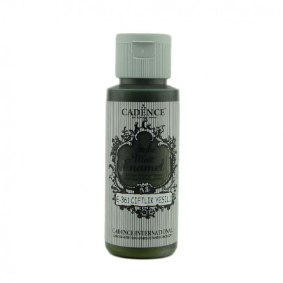 Витражные краски для стекла Cadence, матовые Style Matt Enamel, 59 мл/ - № 361, Зеленый