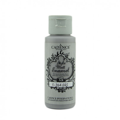 Витражные краски для стекла Cadence, матовые Style Matt Enamel, 59 мл/ - № 364, Серый