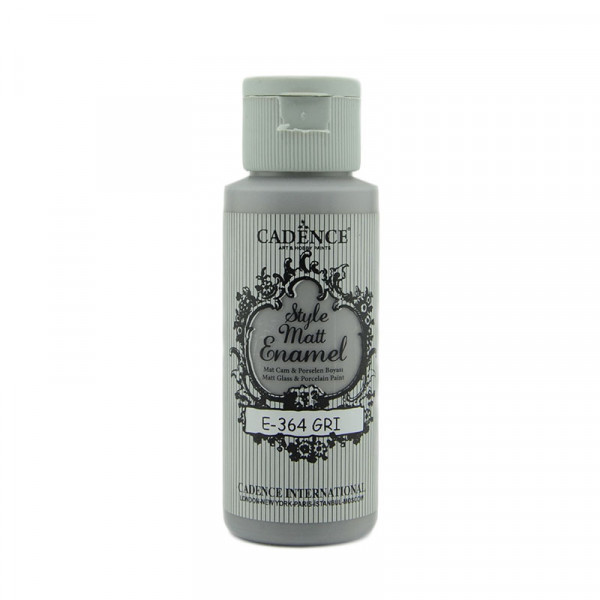 Акрилова матова фарба для скла Cadence Style Matt Enamel, №364 Сірий, 59 мл