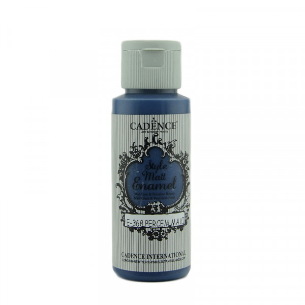 Акрилова матова фарба для скла Cadence Style Matt Enamel, №368 Темно синій, 59 мл