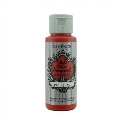 Витражные краски для стекла Cadence, матовые Style Matt Enamel, 59 мл/ - № 372, Клубничный красный