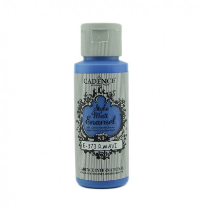 Витражные краски для стекла Cadence, матовые Style Matt Enamel, 59 мл/ - № 373, Синий королевский