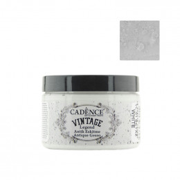 Фарба-грунт на водній основі для ефекту зістарення Cadence Vıntage Legend, №01 Білий, 150 мл