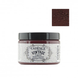 Фарба-грунт на водній основі для ефекту зістарення Cadence Vıntage Legend, №05 Бордо, 150 мл