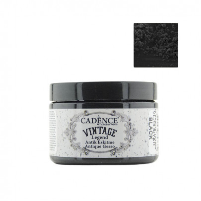 Акриловая краска Cadence с эффектом состаривания Vıntage Legend, 150 мл/ - Черный