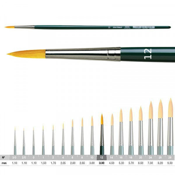 Пензель круглий 1670 Nova DaVinci, №12