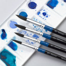 Кисть из ворса белки круглая, короткая ручка, ROSA Studio 211 №0