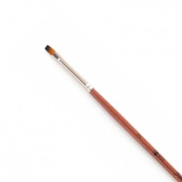 Santi кисть синтетика Studio, короткая ручка, плоская, №2