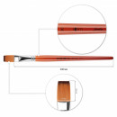 Santi пензель синтетика Studio, коротка ручка, плоский, №20