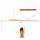 Santi пензель синтетика Studio, коротка ручка, овальний, №2