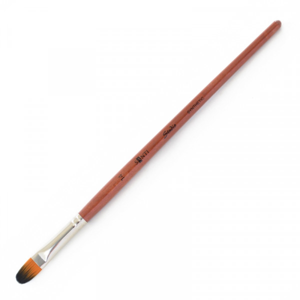 Santi пензель синтетика Studio, коротка ручка, овальний, №14