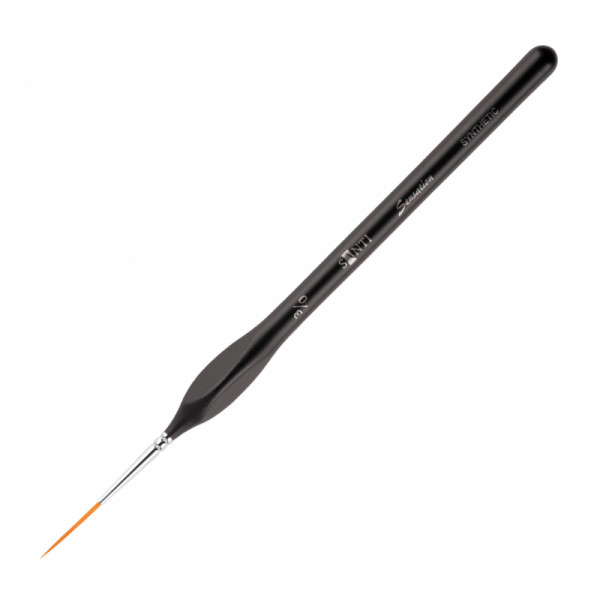 Santi пензель синтетика Sensation, коротка ручка з вигином, лайнер, №3/0