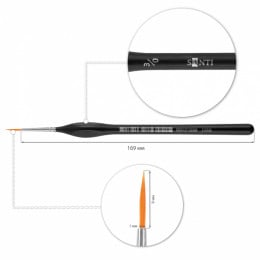 Santi пензель синтетика Sensation, коротка ручка з вигином, круглий, №000