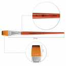 Santi пензель синтетика Studio, коротка ручка, плоский, №22