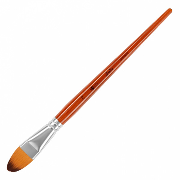 Santi пензель синтетика Studio, коротка ручка, овальний, №24