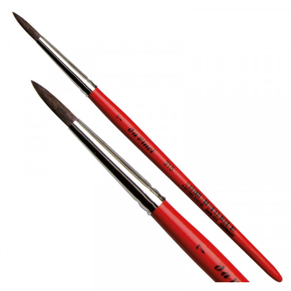 Пензель Ser. 315 Mix squirrel, №7, к.р., круглий, білка/синтетика, daVinci