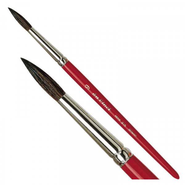 Пензель Ser. 315 Mix squirrel, №9, к.р., круглий, білка/синтетика, daVinci