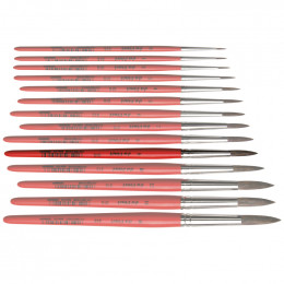 Кисть Ser. 315 Mix squirrel, №9, к.р., круглый, белка/синтетика, daVinci