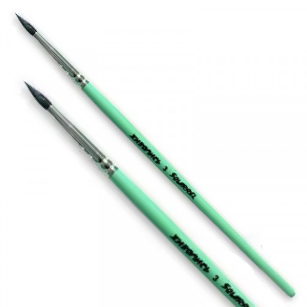 Кисть "Живопись", серия 4121, №3, к.р., круглая, белка, Трек