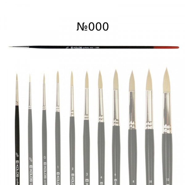 Пензель круглий Milk Kolos, №000