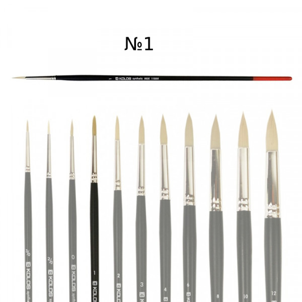 Пензель круглий Milk Kolos, №1