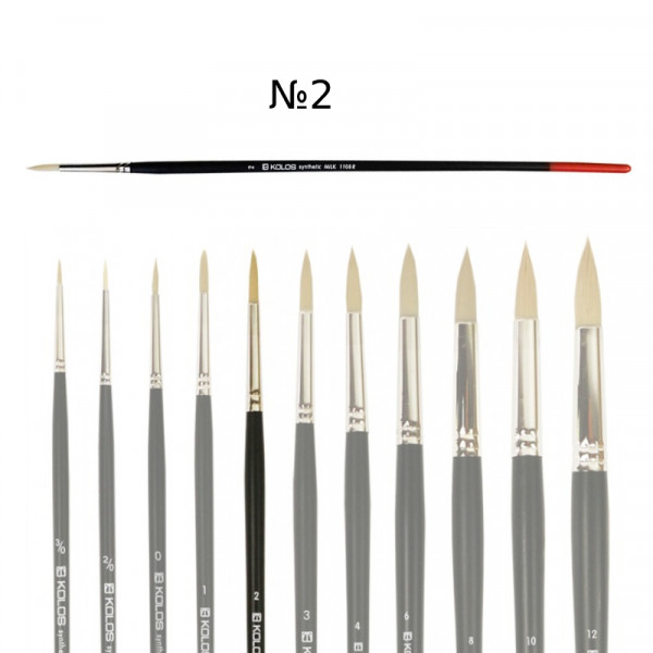 Пензель круглий Milk Kolos, №2