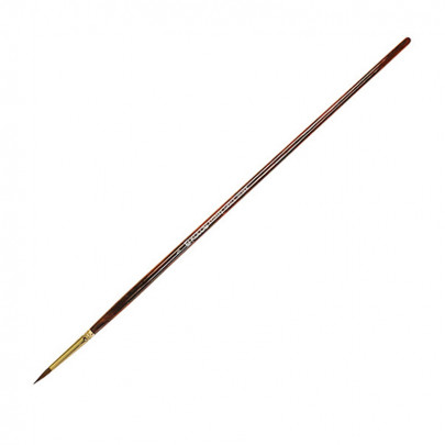 Пензель з ворсу колонка круглий, довга ручка, Kolos Grace 3039R №6