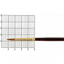 Пензель з ворсу колонка круглий, довга ручка, Kolos Grace 3039R №6