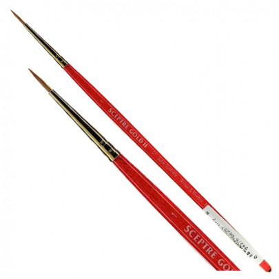 Кисть круглая с миксованого ворса Winsor Ser.101 Sceptre Gold II Round №1