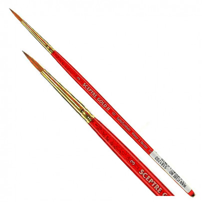 Кисть круглая с миксованого ворса Winsor Ser.101 Sceptre Gold II Round №3