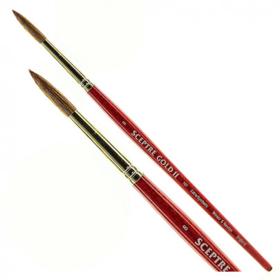 Кисть круглая с миксованого ворса Winsor Ser.101 Sceptre Gold II Round №8