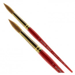 Кисть Ser. 101 Scepter Gold II, №14, к.р., круглая, соболь/синтетика, Winsor&Newton