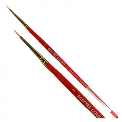 Кисть круглая с миксованого ворса Winsor Ser.101 Sceptre Gold II Round №00