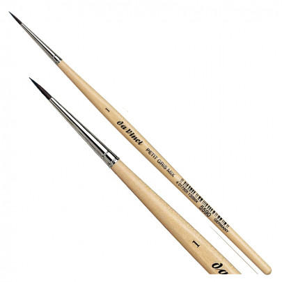 Кисть круглая микс для акварели, серия 5590 PETIT GRIS PUR 