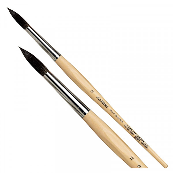 Пензель білка круглий №12, Ser. 5590 PETIT GRIS PUR, daVinci 