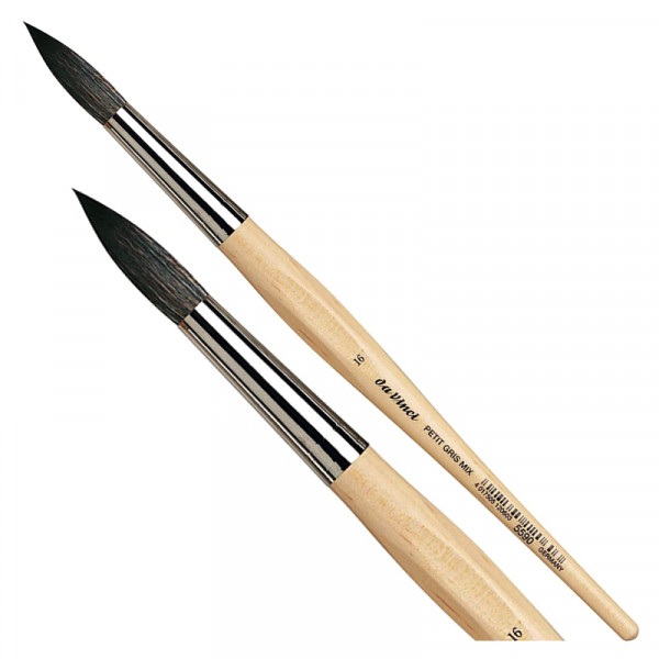 Пензель білка круглий №16, Ser. 5590 PETIT GRIS PUR, daVinci 