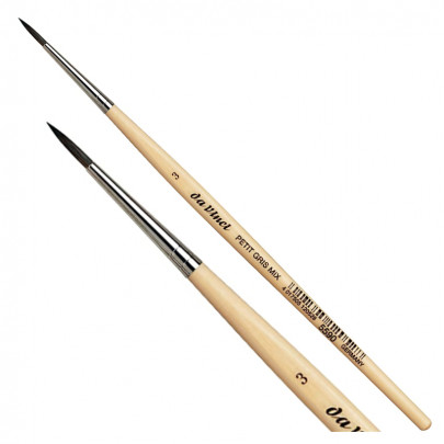 Пензель білка круглий №3, Ser. 5590 PETIT GRIS PUR, daVinci 