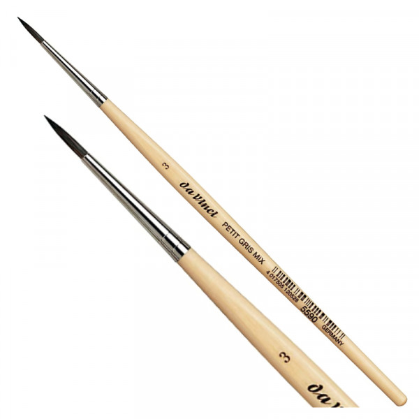 Пензель білка круглий №3, Ser. 5590 PETIT GRIS PUR, daVinci 