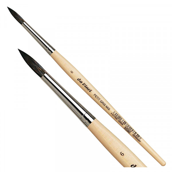 Пензель білка круглий №6, Ser. 5590 PETIT GRIS PUR, daVinci 