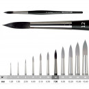 Кисть из синтетического ворса, круглая, серия 5598, Casaneo