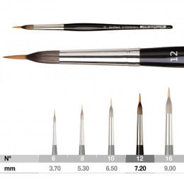 Кисть круглая для акварели 5599 Casaneo DaVinci, №12