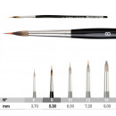 Кисть daVinci из синтетического ворса, акварельная, круглая, серия 5599, Оng needle sharp synthetic