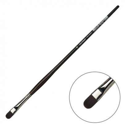 Кисть daVinci синтетическая, овальная  серия 7485, Red-brown synthetic