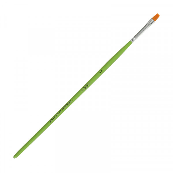 Пензлик синтетика плоский №0 ZiBi KIDS Line