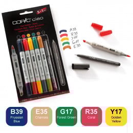 Набор спиртовых маркеров Copic Ciao Set "5+1 Hues", 6 шт
