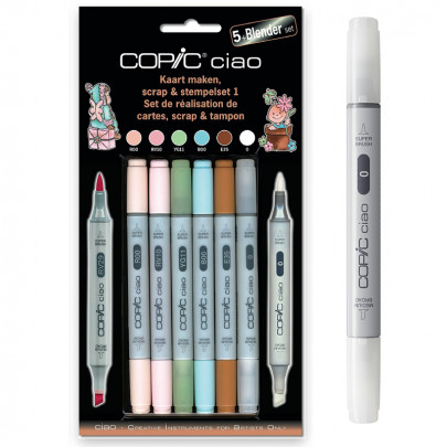Набор Copic Ciao Set Scrap & Stamping set 1 5+1