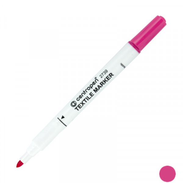 Маркер Textile 2739/09 2 мм рожевий