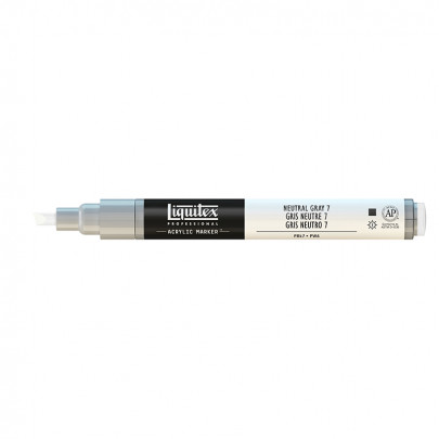 Акриловый маркер Liquitex Paint Marker 2мм - заставки на рабочий стол, №7599 Нейтральный серый (Neutral Gray)