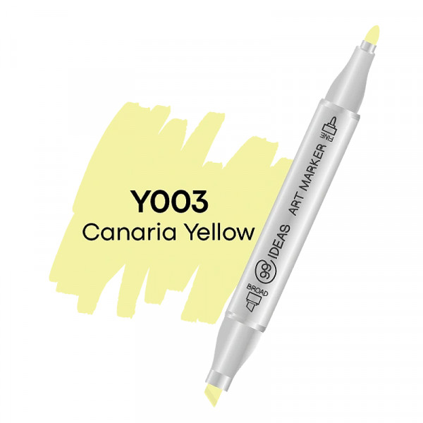 Спиртовий двосторонній маркер 99IDEAS, Y003 Жовтий канарський